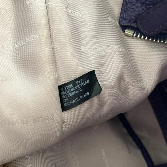 Michael Kors deep purple Crossbody Bag with Tassel - Picture 8 of 11